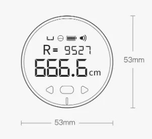 Размеры умной электронной линейки (рулетки) Xiaomi Duke Small Q Electronic Ruler (Black) Размеры умной электронной линейки (рулетки) Xiaomi Duke Small Q Electronic Ruler (Black)